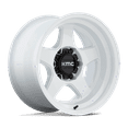 thumbnail image 1 of KMC Cast Aluminum Wheel KM728 17x8.5 5x5.0 G-WHT 18mm, KM728WX17855018, 1 of 3