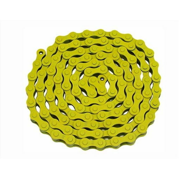 KMC Chain 1/2x1/8x112 Yellow. for bicycle Chain, bike chain, lowrider bikes, beach cruiser, chopper, limos, stretch, bmx