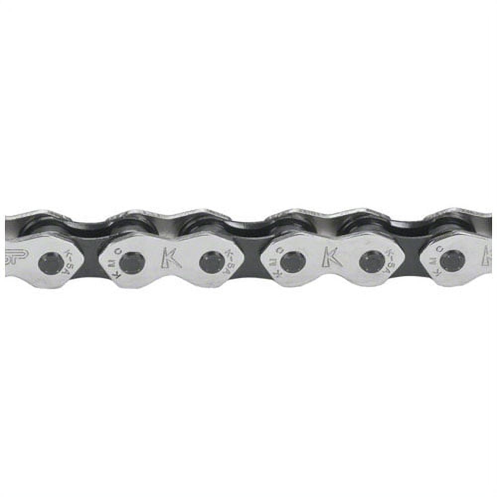 KMC Chain K710 Kool Chain 1 8 112 Links Silver Black Bike Chain