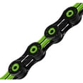 thumbnail image 1 of KMC Chain X10SL x 116L, BK/Green(DLC) Bike Chain, 1 of 2