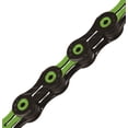 thumbnail image 1 of KMC Chain X11SL x 116L, BK/Green 11-Speed Bike Chain, 1 of 4