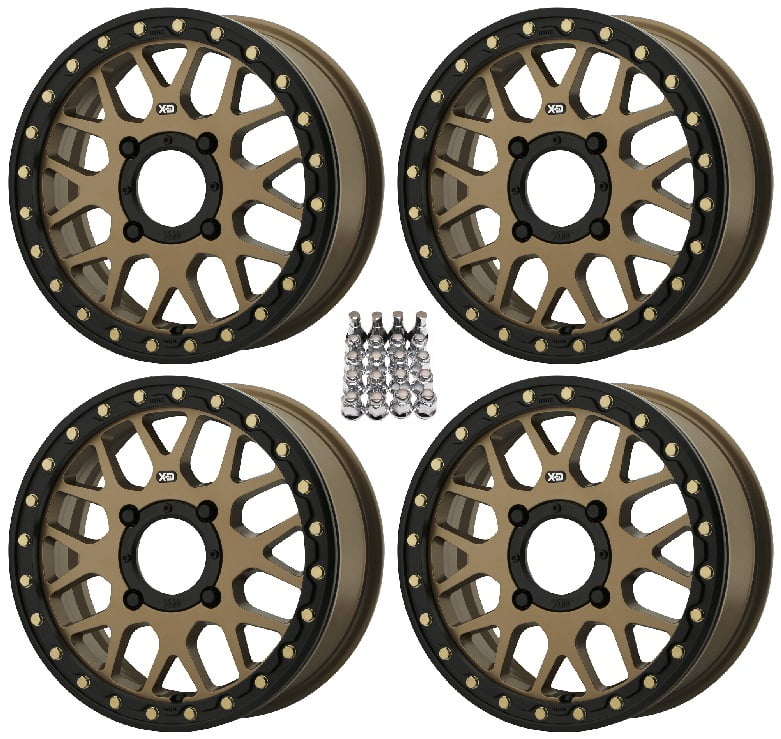 KMC Grenade Beadlock ATV Wheels/Rims (+38mm) Bronze 15