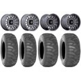 thumbnail image 1 of KMC Impact 15" Wheels Anthracite 33" SS360/HP Tires Sportsman RZR Ranger, 1 of 5