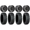 thumbnail image 1 of KMC Impact 15" Wheels Black 33" Versa Cross V3 Tires Can-Am Maverick X3 / Honda Pioneer 1000 / Talon, 1 of 4