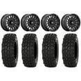 thumbnail image 1 of KMC Impact 15" Wheels Black 35" XComp ATR Tires Kawasaki Mule Pro FXT, 1 of 4