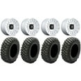 thumbnail image 1 of KMC Impact 15" Wheels Machined 28" Crawler XG Tires Kawasaki Mule Pro FXT, 1 of 4