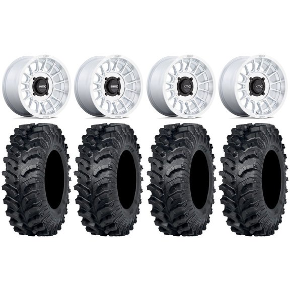 KMC Impact 15" Wheels Machined 32" MT911 Tires Polaris RZR XP 1000 / PRO XP / Ranger XP 900/1000