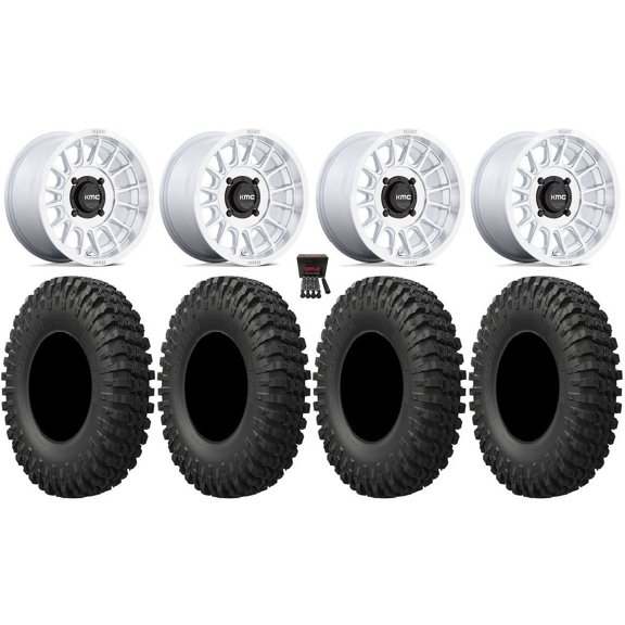 KMC Impact 15" Wheels Machined 32" MotoCrusher Tires Sportsman RZR Ranger