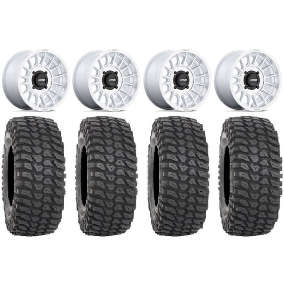 KMC Impact 15" Wheels Machined 35" XCR350 Tires Polaris RZR XP 1000 / PRO XP / Ranger XP 900/1000