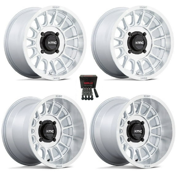 KMC Impact 15x10 Wide Wheels Machined Can-Am Maverick X3 / Honda Pioneer 1000