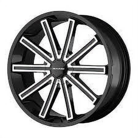 KMC KM681 NERVE 22X9 BLANK 38 72.56 GLOSS BLACK MACHINED - Walmart.com