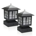 thumbnail image 1 of KMC Lighting Solar Post Caps, Outdoor, 3.7" Fitter Base, LED, 2 Pack, 1 of 4