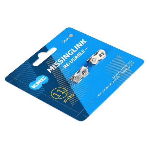 KMC Missing Link 11 Speed 2 Pairs Sliver Reusable Bicycle Chain Missing ...