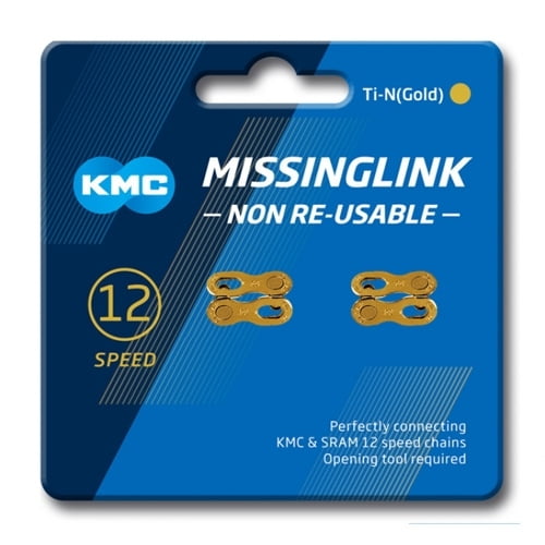 KMC MissingLink 12 Speed Ti-N Gold Non-Reusable