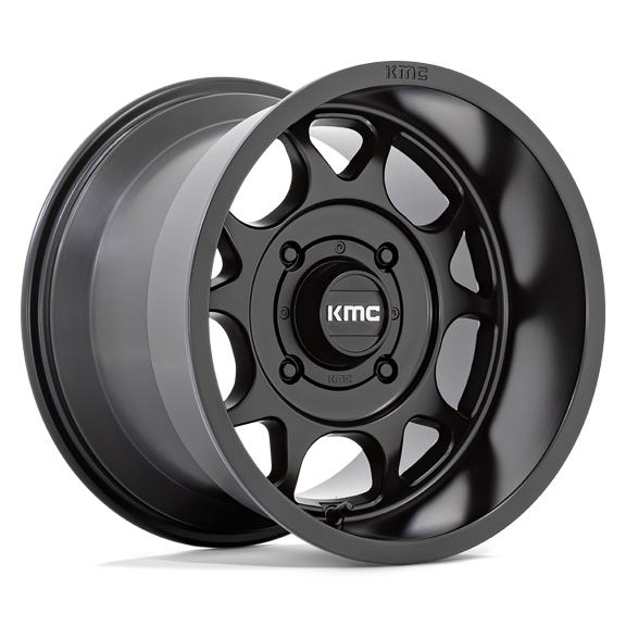 KMC Powersports Cast Aluminum Rim KS137 15X10 4X156 S-BLK 0MM, KS137MX15104400