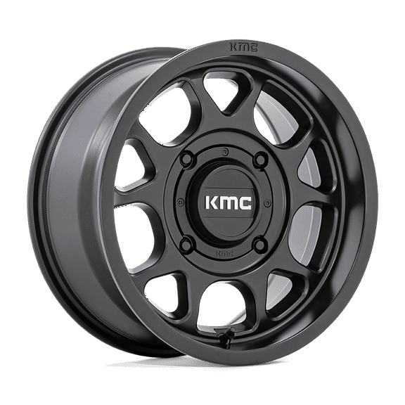 KMC Powersports Cast Aluminum Rim KS137 15X7 4X137 S-BLK 10MM, KS137MX15704810