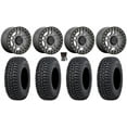 thumbnail image 1 of KMC Recon Beadlock 15" Wheels Gunmetal 32" Tricera Tires Kawasaki Teryx Mule, 1 of 4