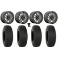 thumbnail image 1 of KMC Recon Beadlock 15" Wheels Gunmetal 35" DX440 Tires Kawasaki Teryx Mule, 1 of 4