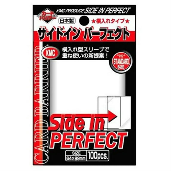 KMC Perfect Barrier Side In Standard Sized Sleeves 100 Ct. - Clear