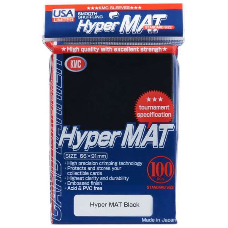 card barrier sleeves KMC: Black Hyper Mat 100ct Sleeves (Matte)