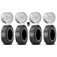 thumbnail image 1 of KMC Technic 15" Wheels Gloss Machined 30" Predator Tires Sportsman RZR Ranger, 1 of 4