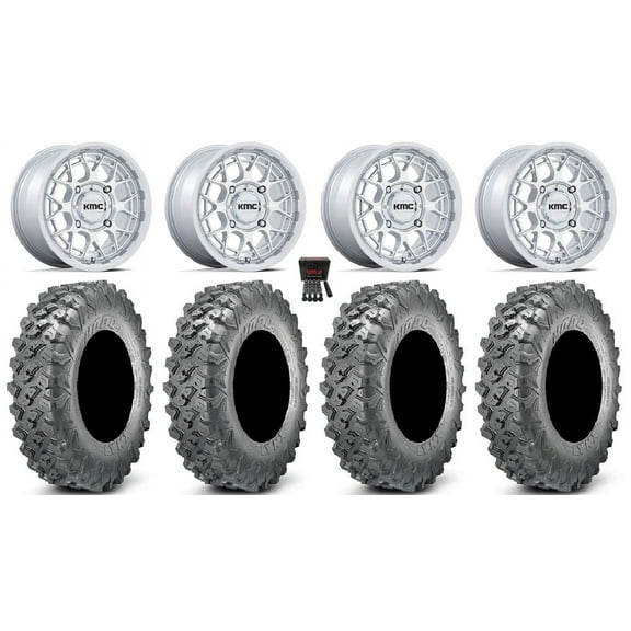 KMC Technic 15" Wheels Gloss Machined 32" Lynx SXS Tires Polaris RZR XP 1000 / PRO XP / Ranger XP 900/1000