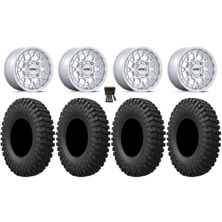 KMC Technic 15" Wheels Gloss Machined 33" MotoCrusher Tires Polaris RZR XP 1000 / PRO XP / Ranger XP 900/1000