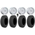 thumbnail image 1 of KMC Technic 15" Wheels Gloss Machined 33" Pro Runner Tires Polaris RZR Turbo R & Pro R Ranger 1500 Xpedition, 1 of 4