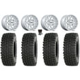 thumbnail image 1 of KMC Technic 15" Wheels Gloss Machined 35" BDC Tires Can-Am Commander Maverick Renegade Outlander Defender, 1 of 4