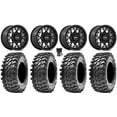 thumbnail image 1 of KMC Technic 15" Wheels Matte Black 30" Rampage Tires Sportsman RZR Ranger, 1 of 4