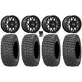thumbnail image 1 of KMC Technic 15" Wheels Matte Black 32" Rock-A-Billy Tires Sportsman RZR Ranger, 1 of 4