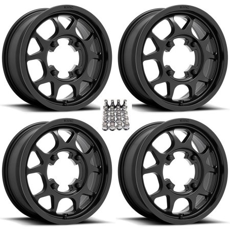 KMC Toro 15" Wheels Black Sportsman RZR Ranger