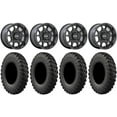 thumbnail image 1 of KMC Toro S 15" Wheels Black 28" MotoRally Tires Kawasaki Mule Pro FXT, 1 of 4