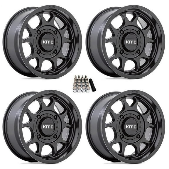 KMC Toro S 15" Wheels Black Polaris RZR 1000 XP / Ranger XP 900/1000