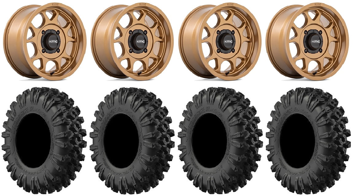 KMC Toro S 15" Wheels Bronze 32" MotoRavage XL Tires Sportsman RZR Ranger