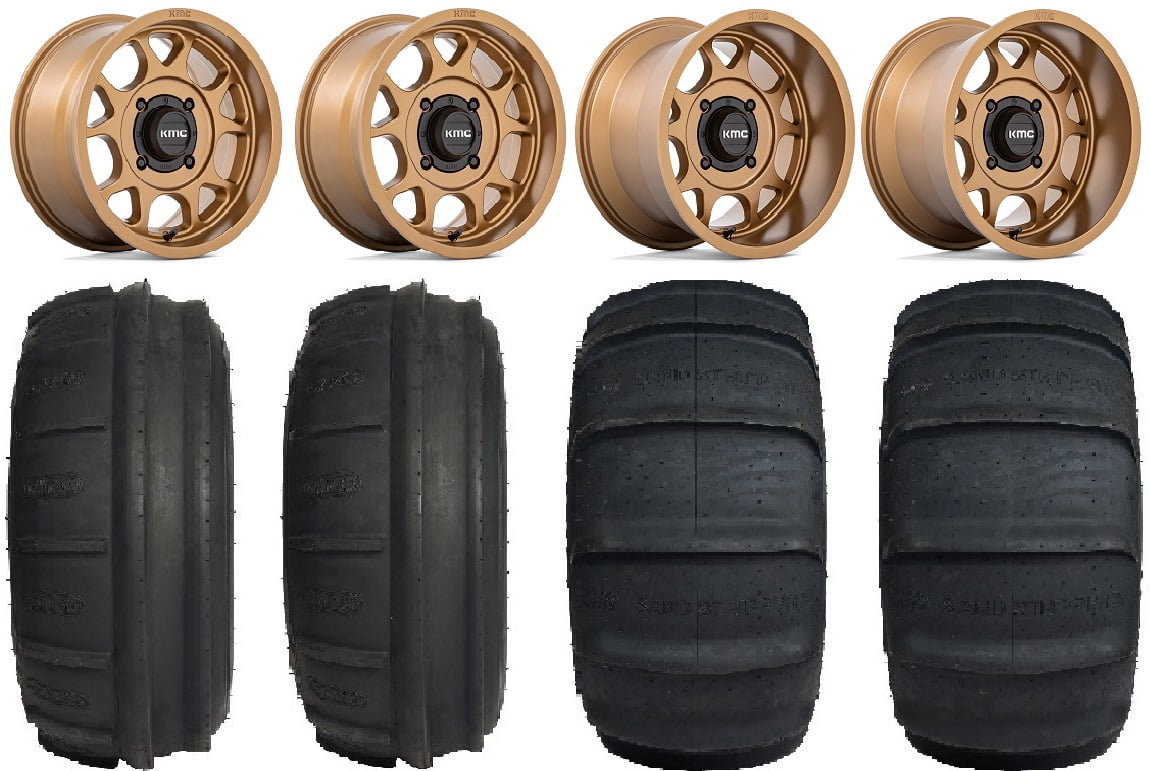 KMC Toro S 15" Wheels Bronze 32" Sand Stripper TT/XL HP Tires SportsmanRZRRanger