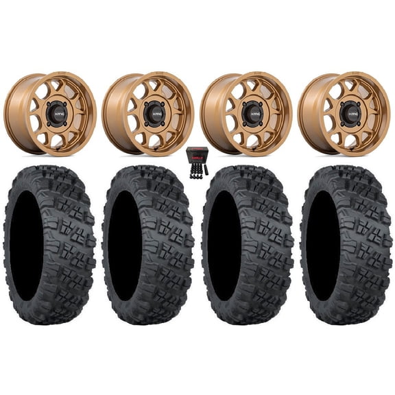 KMC Toro S 15" Wheels Bronze 32" Versa Cross V3 Tires Sportsman RZR Ranger