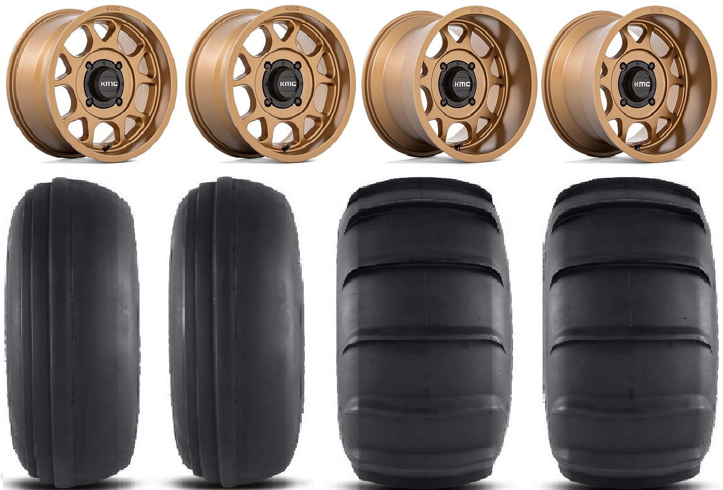 KMC Toro S 15" Wheels Bronze 33" Sand Slinger Tires Sportsman RZR Ranger