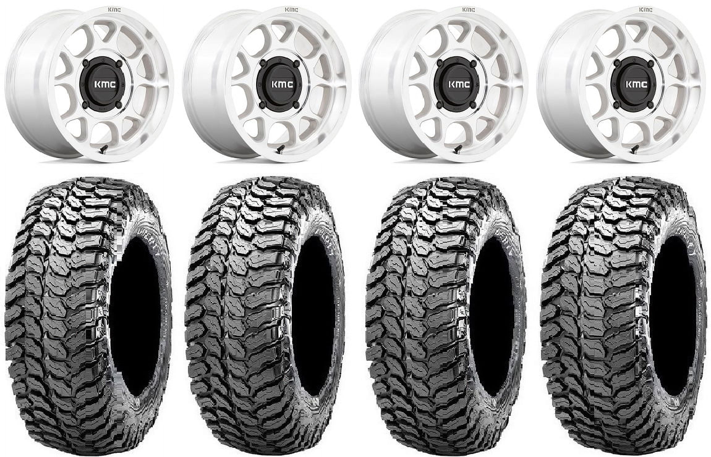 KMC Toro S 15" Wheels Machined 29" Liberty Tires Sportsman RZR Ranger