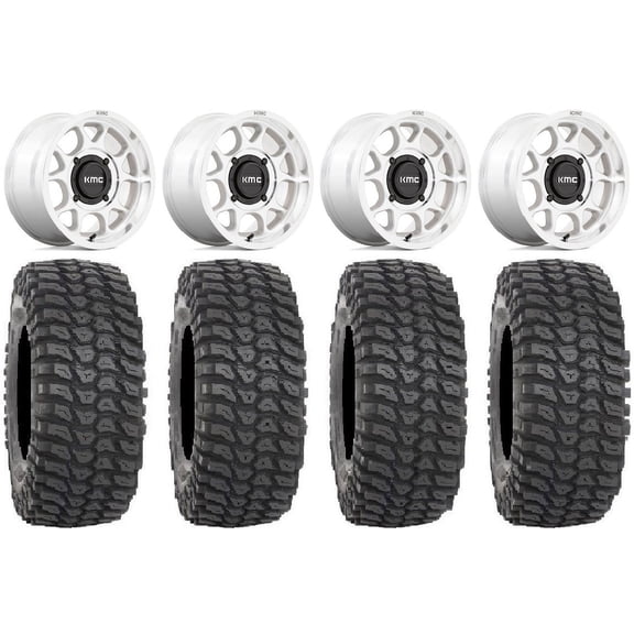 KMC Toro S 15" Wheels Machined 32" XCR350 Tires Polaris RZR XP 1000 / PRO XP / Ranger XP 900/1000