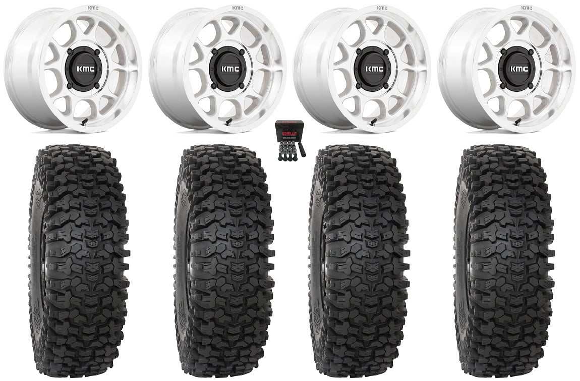 KMC Toro S 15" Wheels Machined 33" RC500 Tires Sportsman RZR Ranger