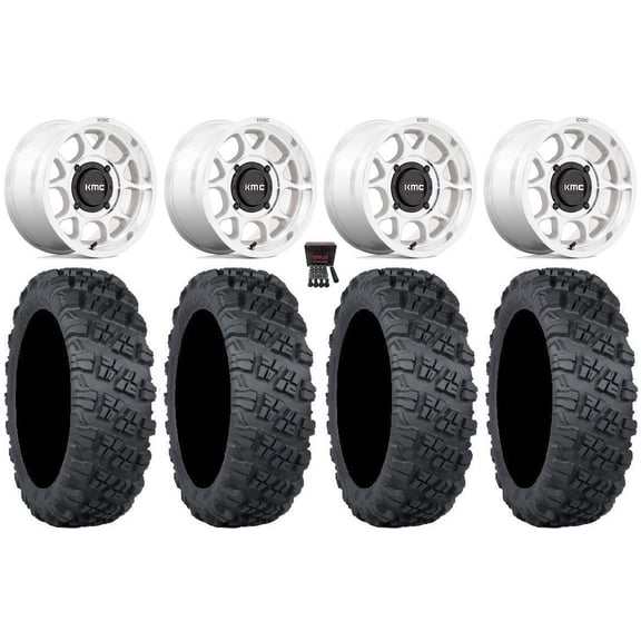 KMC Toro S 15" Wheels Machined 35" Versa Cross V3 Tires Polaris RZR XP 1000 / PRO XP / Ranger XP 900/1000