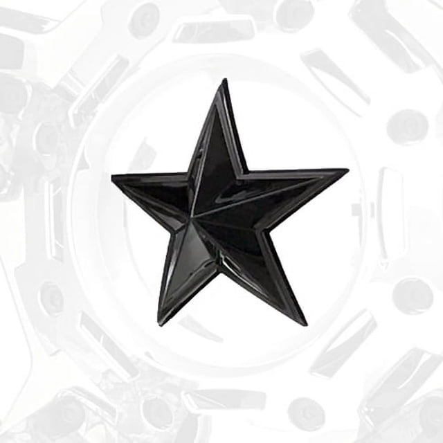 4 KMC XD775 Rockstar Center Cap Replacement Stars – Chrome With Screws (XD775STARC)