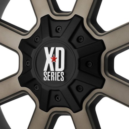 KMC XD Series Wheel Center Hub Cap Matte Black Tall for XD825 8x170 Bolt Pattern
