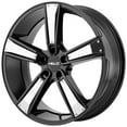 thumbnail image 1 of KMC-XD Wheels HE89977052738 XDWHE89977052738 HE899 17x7 5x120.00 SATIN BLACK W/ GLOSS BLACK & CHROME INSERTS (38 mm), 1 of 2