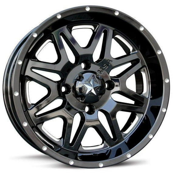 KMC-XD Wheels M26-04756M XDWM26-04756M M26 VIBE 14X7 4X156 MILLED GL-BLACK 00MM