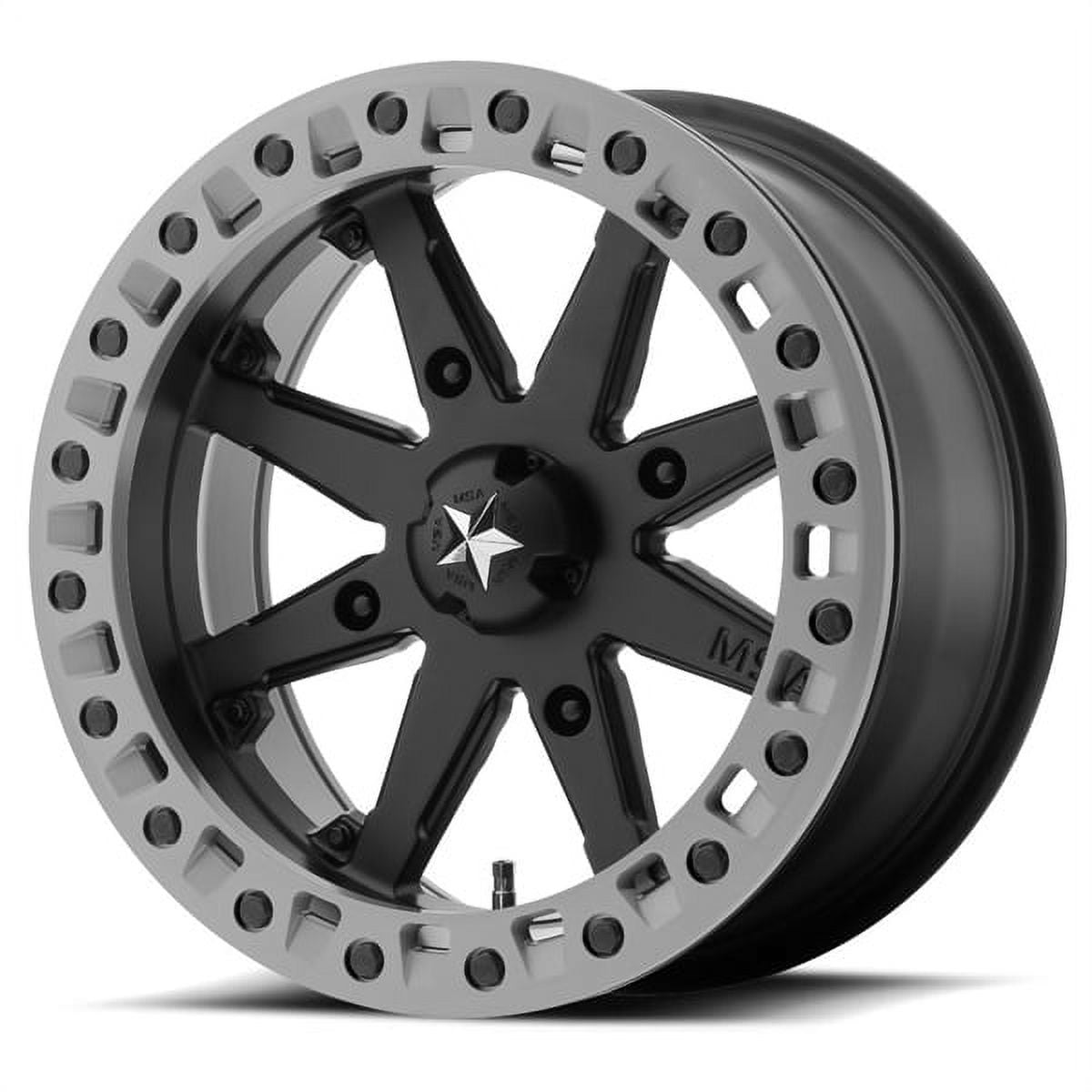 KMC-XD Wheels M31-04010 XDWM31-04010 LOK2 14x10 4x110.00 SATIN BLACK W/ MATTE GRAY RING (0 mm)