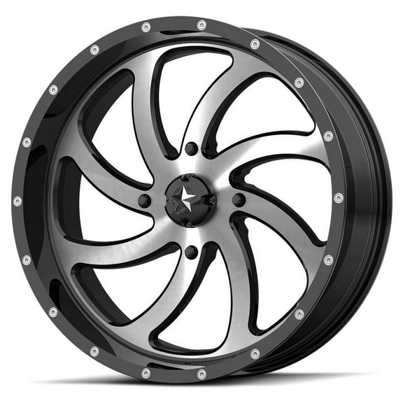 KMC-XD Wheels M36-020737 XDWM36-020737 SWITCH 20x7 4x137.00 MACHINED GLOSS BLACK (0 mm)