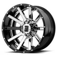 thumbnail image 1 of KMC-XD Wheels XD200-20126844NCB XDWXD200-20126844NCB HEIST 20x12 6x139.70 CHROME CENTER W/ GLOSS BLACK MILLED LIP (-44 mm), 1 of 2