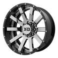 thumbnail image 1 of KMC-XD Wheels XD200-22128744NCB XDWXD200-22128744NCB HEIST 22x12 8x170.00 CHROME CENTER W/ GLOSS BLACK MILLED LIP (-44 mm), 1 of 2